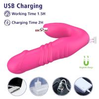 Erofoni LS-0371 Otomatik İleri Geri Hareketli Çift Motorlu Uzaktan Kumandalı Usb Şarjlı 7 Mod Titreşimli Vibratör