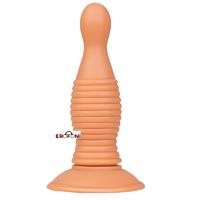 Erofoni LS-044 Boğumlu 14 CM Süper Realistik Vantuzlu Anal Gevşetici Alıştırıcı Tıkaç Plug