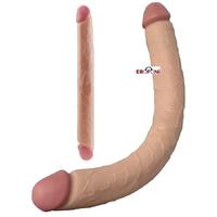 Erofoni LS-052 Ultra Süper Realistik 46 CM Çift Taraflı Ve Çift Başlı Yapay Gerçekçi Dildo Penis