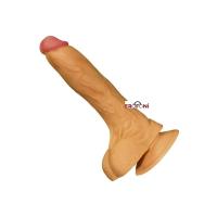 Erofoni LS-058 Süper Realistik 19 CM İnce Yapılı Vantuzlu Gerçekçi Yapay Dildo Penis