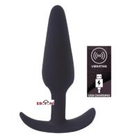 Erofoni LS-12005 Usb Şarjlı Teknolojik 10 Hız Titreşimli 10 Cm Medikal Silikon Anal Açıcı Gevşetici Alıştırıcı Plug