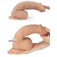 Erofoni LS-130 Süper Realistik 21 CM Vantuzlu Gerçekçi Damarlı Yapay Dildo Penis