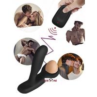 Erofoni LS-17059 Uzaktan Kumandalı Çift Motorlu 22 Adet Titreşim Erkeklere Özel Usb Şarjlı Anal Prostat Masaj Vibratörü