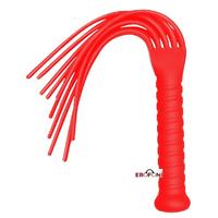 Erofoni LS-17073-KIRMIZI Profesyonel Beyaz 40 Cm Silikon Fetiş Kamçı Kırbaç