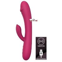 Erofoni LS-18020 Usb Şarjlı 21 Cm Çift Motorlu Teknolojik 10 Hız Titreşimli Uyarıcılı Süper Rabbit Tavşan Vibratör 