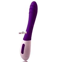 Erofoni LS-18027 Usb Şarjlı 20 CM Teknolojik 12 Hız Titreşimli Üst Düzey Kaliteli Mor Medikal Realistik Vibratör