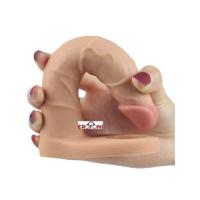 Erofoni LS-197B Ultra Süper Realistik Titreşimli 16 CM Dildolu Vibratör Penis Halkası