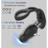 Erofoni LS-23038 Uzaktan Kumandalı Usb Şarjlı Otomatik 360 Derece Dönüş Hareketli Çift Motorlu Teknolojik Anal Vibratör