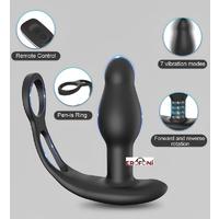 Erofoni LS-23038 Uzaktan Kumandalı Usb Şarjlı Otomatik 360 Derece Dönüş Hareketli Çift Motorlu Teknolojik Anal Vibratör