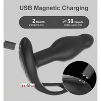 Erofoni LS-23038 Uzaktan Kumandalı Usb Şarjlı Otomatik 360 Derece Dönüş Hareketli Çift Motorlu Teknolojik Anal Vibratör