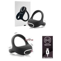 Erofoni LS-24023 Usb Şarjlı 10 Adet Süper Güçlü Teknolojik Titreşimli Medikal Silikon Penis Halkası
