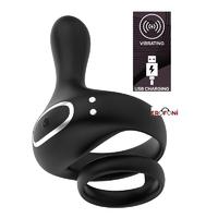 Erofoni LS-24028 Usb Şarjlı Anal Vajinal Klitoral Uyarıcı Teknolojik 10 Adet Titreşimli Medikal Silikon Penis Halkası