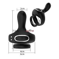 Erofoni LS-24028 Usb Şarjlı Anal Vajinal Klitoral Uyarıcı Teknolojik 10 Adet Titreşimli Medikal Silikon Penis Halkası