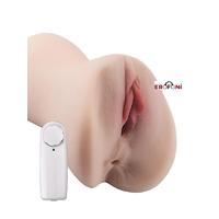 Erofoni LS-4118 Özel Tasarım 16 CM Titreşimli 2 İşlevli Büyük Boy Süper Realistik Yapay Suni Vajina Anüs Mastürbatör