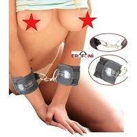 Erofoni LS-623 Fetish Zincirli Deri Kelepçe