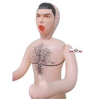 Erofoni LS-8378 3D Dolgu Yüz Titreşimli Süper 18 CM Penis ve Anüslü 3 İşlevli Şişme Bebek Erkek Manken