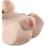 Erofoni LS-KO-05 Büyük Boy 7KG Usb Şarjlı 60 CM İnleme Sesli Titreşimli 3 İşlevli Saçlı Realistik Torso Manken