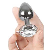 Erofoni LS-KO-P001 Paslanmaz Süper Aliminyum Alaşımlı 7 CM Çelik Metal Gümüş Anal Alıştırıcı Genişletici Small Plug