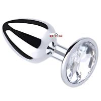 Erofoni LS-KO-P001 Paslanmaz Süper Aliminyum Alaşımlı 7 CM Çelik Metal Gümüş Anal Alıştırıcı Genişletici Small Plug