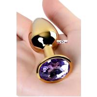 Erofoni LS-KO-P005 Paslanmaz Alüminyum Alaşım 8 Cm Çelik Metal Gold Anal Alıştırıcı Genişletici Medium Plug