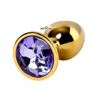Erofoni LS-KO-P005 Paslanmaz Alüminyum Alaşım 8 Cm Çelik Metal Gold Anal Alıştırıcı Genişletici Medium Plug