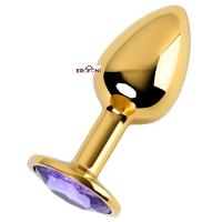Erofoni LS-KO-P005 Paslanmaz Alüminyum Alaşım 8 Cm Çelik Metal Gold Anal Alıştırıcı Genişletici Medium Plug