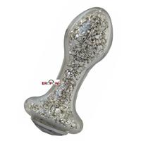 Erofoni LS-KXYKL01 İçi Simli Komple Kaliteli Kalın Cam Yapı 9 Cm Anal Gevşetici Alıştırıcı Plug
