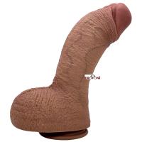 Erofoni LS-M169 Özel Seri Çift Katmanlı 28 CM Kalın Premium 3D Ultra Süper Realistik Dev Dildo Penis
