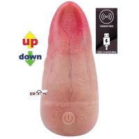 Erofoni LS-S001 Otomatik Yukarı Aşağı Hareketli Çift Katmanlı 11 CM Usb Şarjlı 3D Gerçekçi Titreşimli Dil Vibratör