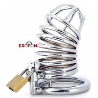 Erofoni LS-S15 Profesyonel Tasarım Paslanmaz Alüminyum Çelik Penis Kafesi ve Penis Kilidi Cage