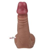 Erofoni LS-ZT-105 Çift Katmanlı İçi Boş 16 CM Ultra Süper Realistik Medikal Silikon Penis Kılıfı