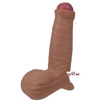 Erofoni LS-ZT-106 Çift Katmanlı İçi Boş 16 CM Ultra Süper Realistik Medikal Silikon Penis Kılıfı