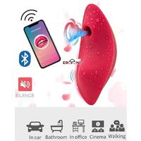 Erofoni LS21-0421-02 Telefon Uyumlu Usb Şarjlı 9 Hız Klitoris Emici App Uygulamalı Titreşimli Su Geçirmez Vibratör