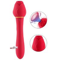 Erofoni LS2104-30-01 Usb Şarjlı 12 Adet Klitoris Emici Ve Teknolojik 20 Hız Titreşimli Gül Vibratör