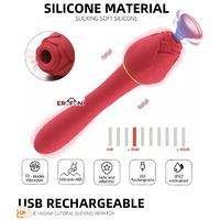 Erofoni LS2104-30-01 Usb Şarjlı 12 Adet Klitoris Emici Ve Teknolojik 20 Hız Titreşimli Gül Vibratör