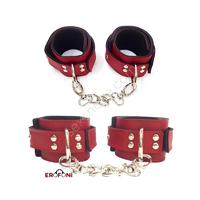 Erofoni LVS-01-RED Fetiş Fantezi Kırmızı Deri El Kelepçesi 