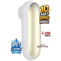 Erofoni N-202225 Usb Şarjlı Otomatik 10 Mod Klitoral Emiş ve Titreşimli 10 CM Süper Teknolojik Su Geçirmez Vibratör