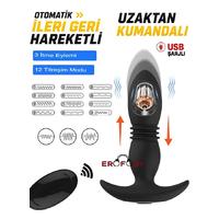 Erofoni N-802163 Otomatik 3 Mod İleri Geri Hareketli 15 CM Uzaktan Kumandalı 10 Mod Titreşimli Usb Şarjlı Teknolojik Anal Vibratör