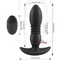 Erofoni N-802163 Otomatik 3 Mod İleri Geri Hareketli 15 CM Uzaktan Kumandalı 10 Mod Titreşimli Usb Şarjlı Teknolojik Anal Vibratör