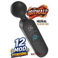 Erofoni N-LLB2105 Sıcaklık Ayarlı Isıtmalı 12 Mod Titreşimli 6 Hız Ayarlı 21 CM Usb Şarjlı Dijital Erotik Masaj Vibratörü