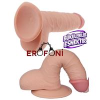 Erofoni N-PX034 Ultra Süper Realistik 15 CM Gerçekçi Model Damarlı Vantuzlu Dildo Penis