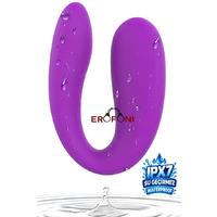 Erofoni N-S058 Çiftlere Özel 6.8 CM Medikal Silikon Titreşimli Giyilebilir Su Geçirmez Teknolojik Vibratör