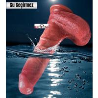 Erofoni S-185105 Özel Seri Otomatik İleri Geri Hareketli Isıtmalı 21.5 CM Uzaktan Kumandalı Titreşimli Vantuzlu Dildo Vibraör Penis