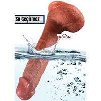 Erofoni S-185122-F Özel Seri Otomatik İleri Geri Hareketli Isıtmalı 24.5 CM Uzaktan Kumandalı Titreşimli Vantuzlu Dildo Vibraör Penis