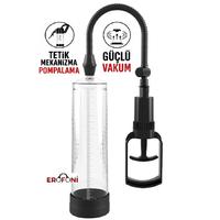 Erofoni S-274002 Yeni Nesil Dayanıklı Güçlü Tetik Mekanizma 24 Cm Kaliteli Şeffaf Vakumlu Penis Pompası