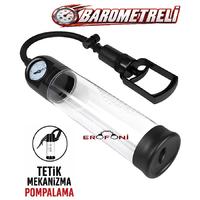 Erofoni S-274003 Barometreli Güçlü Vakum Yapılı 24 CM Tetik Mekanizma Kaliteli Vakumlu Penis Pompası