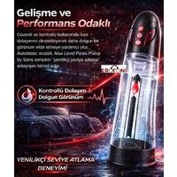 Erofoni S-274021 Otomatik Vakumlu Su ile Kullanılabilir 8 Adet Emiş Modlu Yüksek Performans Vakumlu Usb Şarjlı Penis Pompası