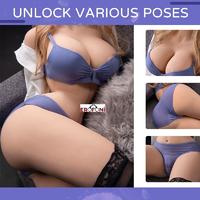 Erofoni S-285063 Büyük Mega Boy 16 KG Titreşimli ve Isıtmalı 72 CM 2 İşlevli Süper Realistik Vajina Anüs Torso Manken