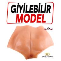 Erofoni S-9151 Premium Model Giyilebilir 15 Cm Ultra Süper Realistik İçi Boş Model Belden Bağlamalı Dildo Penis