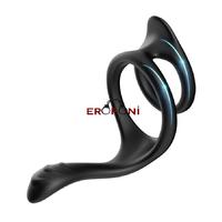 Erofoni S-C07 Medikal Silikon Perine Uyarıcılı Testis ve Penis Halkası